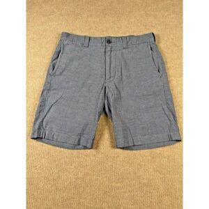 J Crew Stanton Shorts Mens 30 Blue Linen Blend Baird‎ McNutt Irish Summer Casual